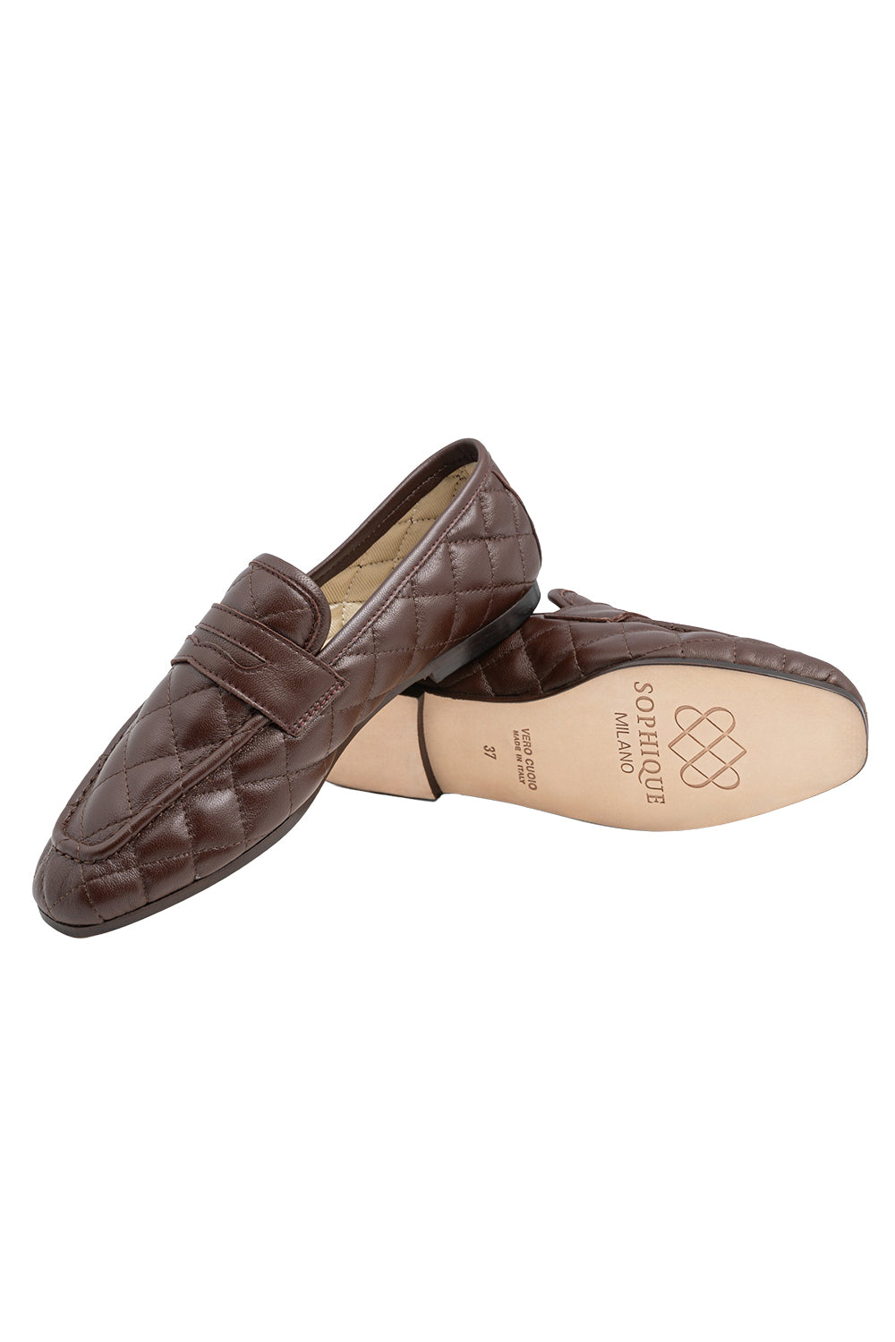 Essenziale Quilted Loafer - Brown