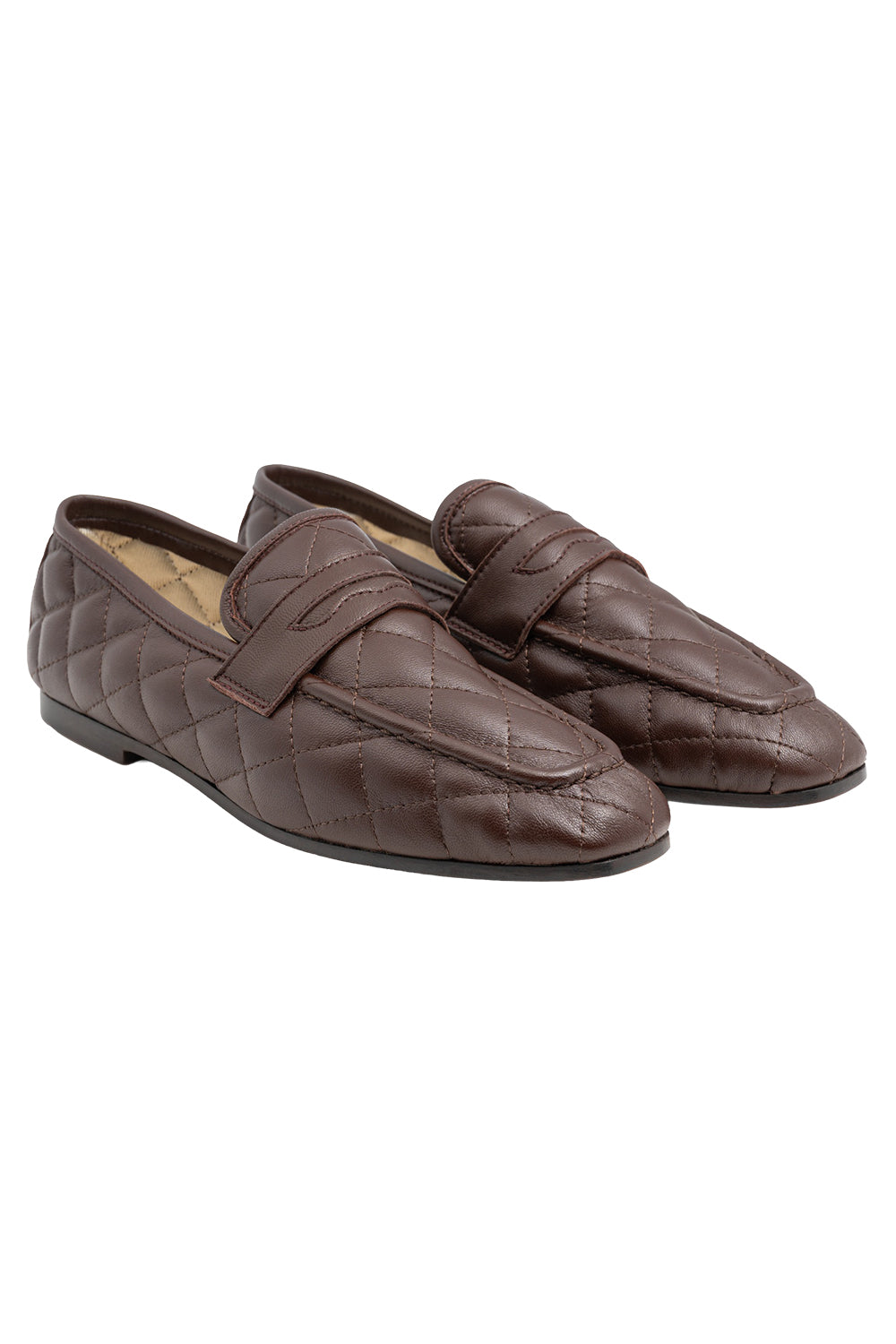 Essenziale Quilted Loafer - Brown