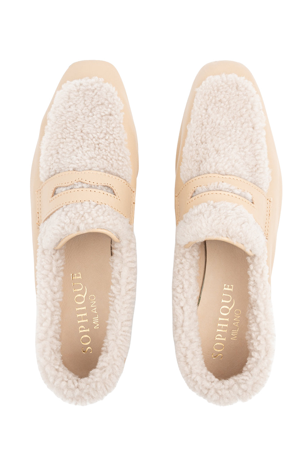 Essenziale Shearling Loafer - Cream Sand