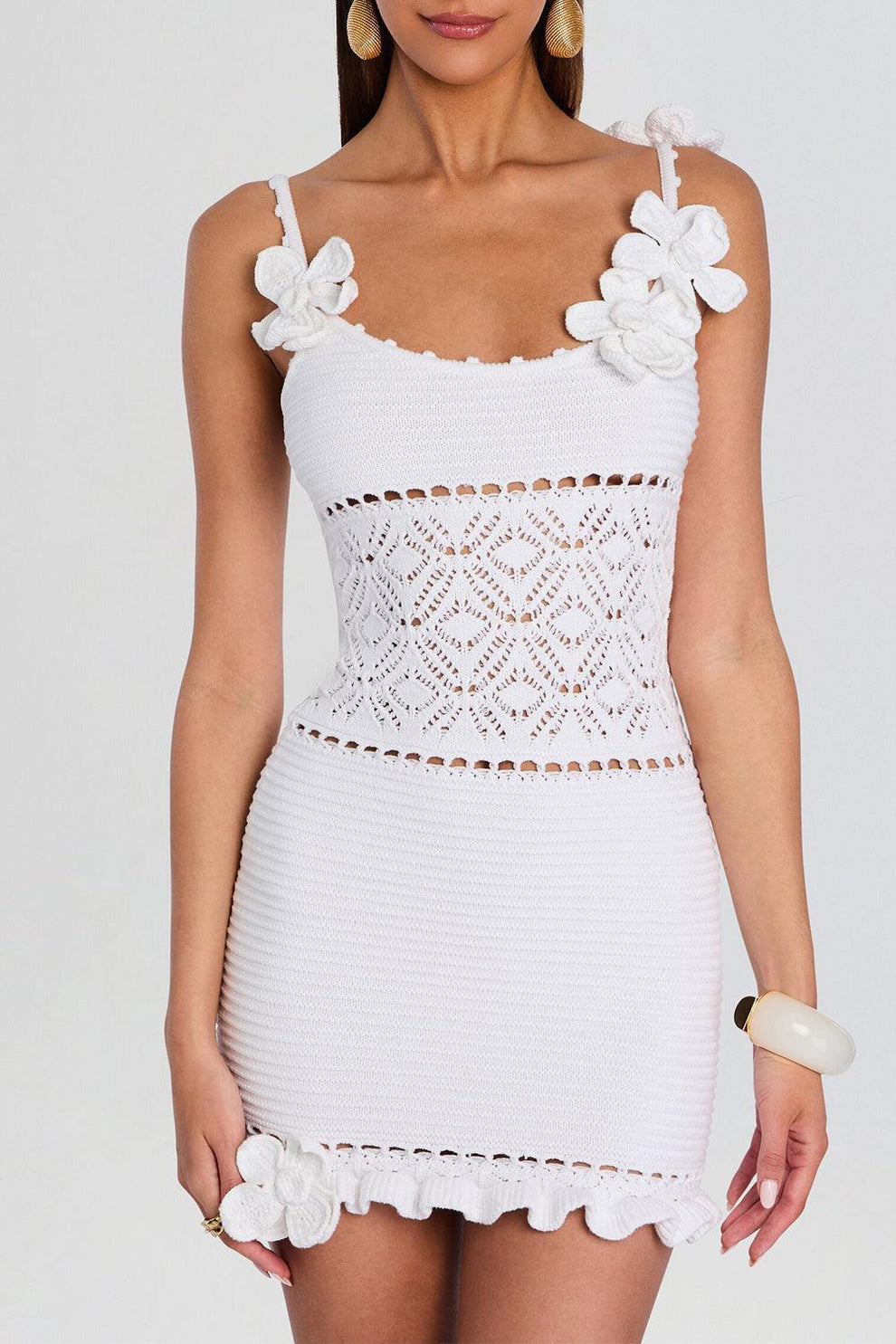 Retrofete Women's Orleane Crochet Dress - White