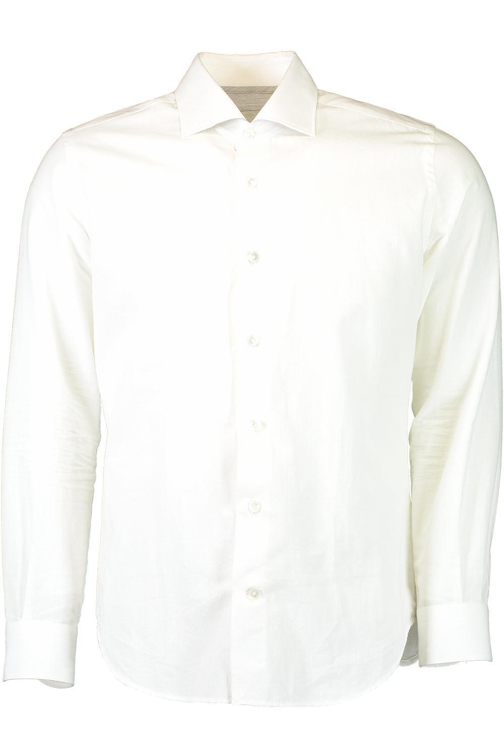Long Sleeve Stretch Shirt - White-WHITE-S-MENSCLOTHINGSHIRT-ELEVENTY