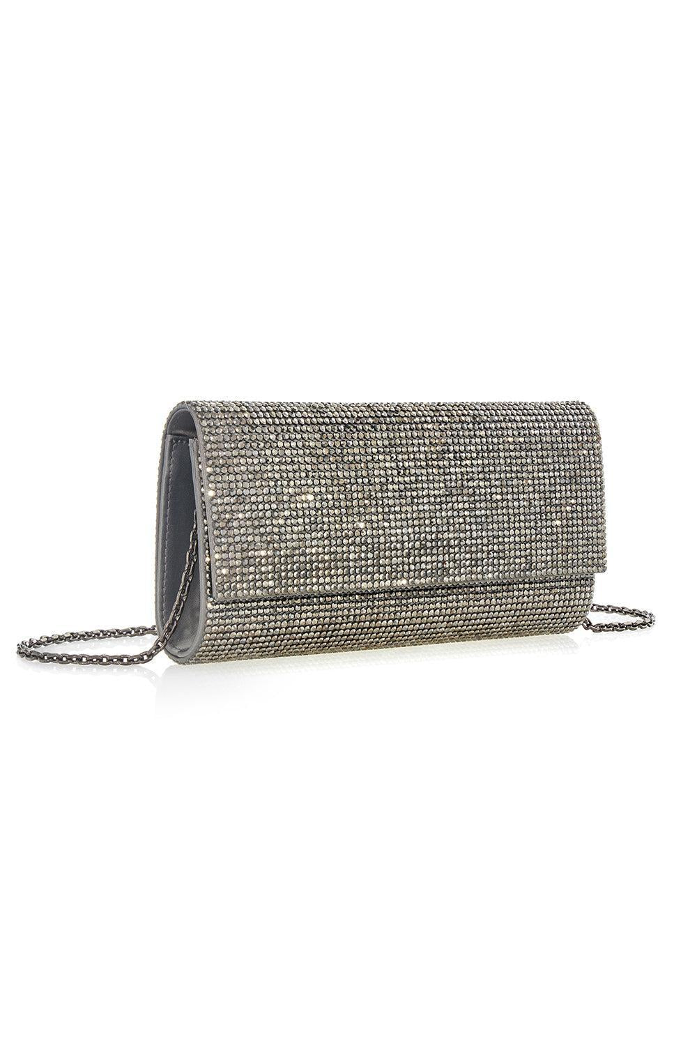 Perry Clutch - Hematite-HEMATITE-HANDBAGCLUTCHES-JUDITH LEIBER