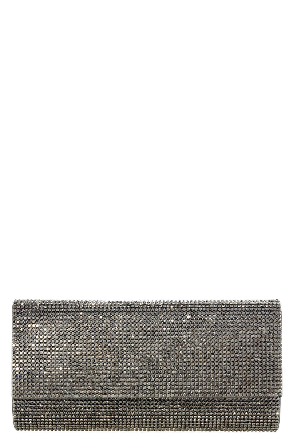 Perry Clutch - Hematite-HEMATITE-HANDBAGCLUTCHES-JUDITH LEIBER