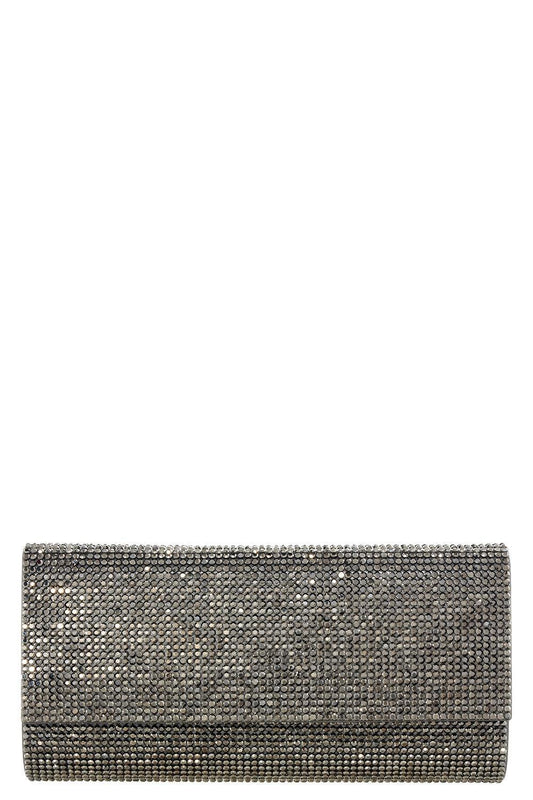 Perry Clutch - Hematite-HEMATITE-HANDBAGCLUTCHES-JUDITH LEIBER