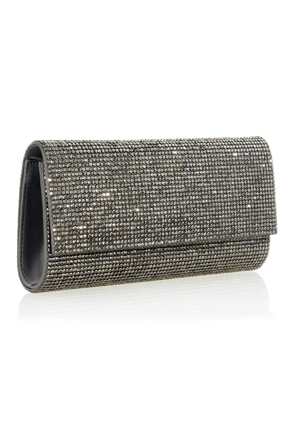 Perry Clutch - Hematite-HEMATITE-HANDBAGCLUTCHES-JUDITH LEIBER