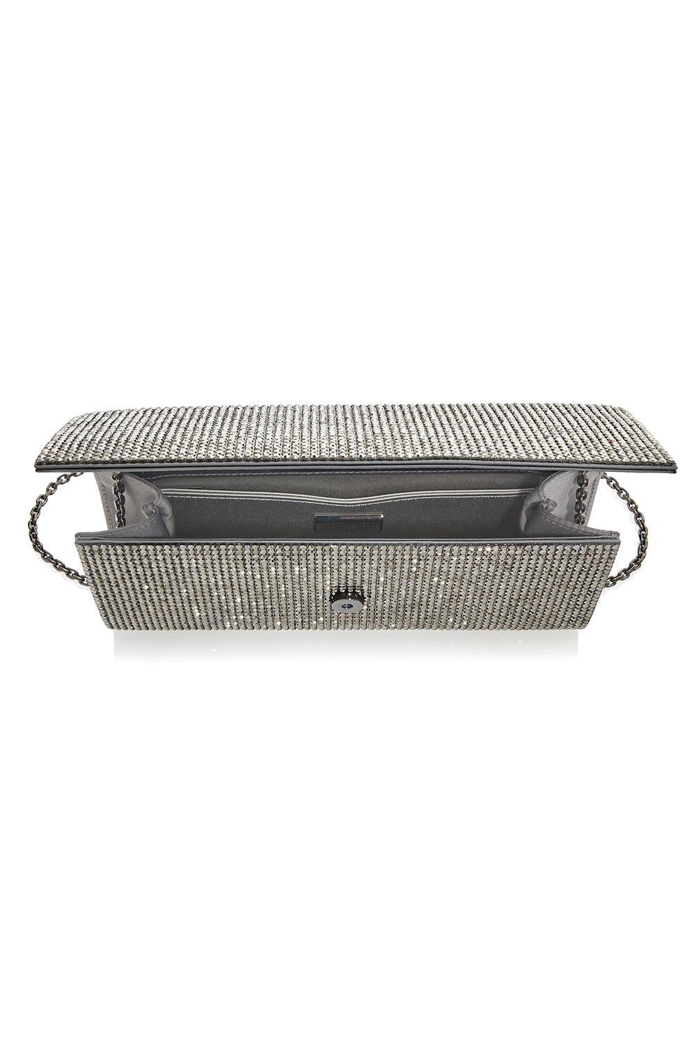 Perry Clutch - Hematite-HEMATITE-HANDBAGCLUTCHES-JUDITH LEIBER