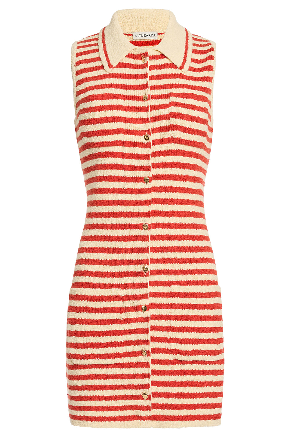 Mamie Dress - Red Ivory