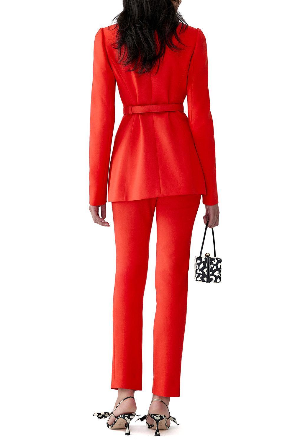 Cigarette Pant - Chili Red-RED-2-CLOTHINGPANTSLIM FIT-CAROLINA HERRERA