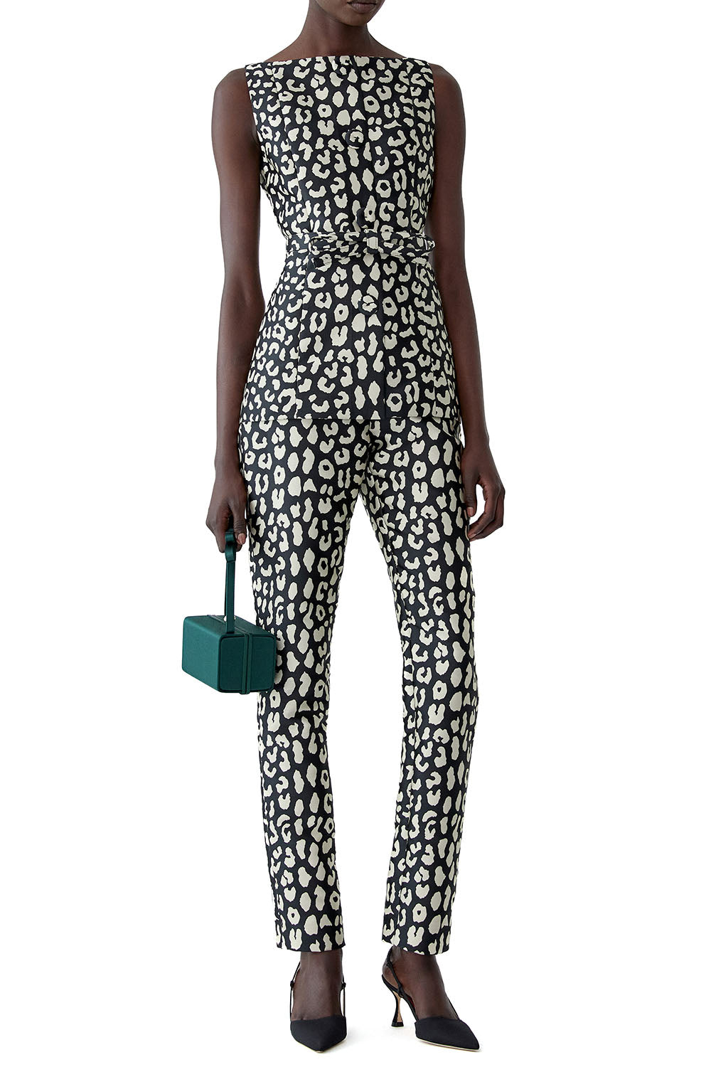 Sleeveless Boatneck Top-NOVELTY-4-CLOTHINGTOPBLOUSE-CAROLINA HERRERA