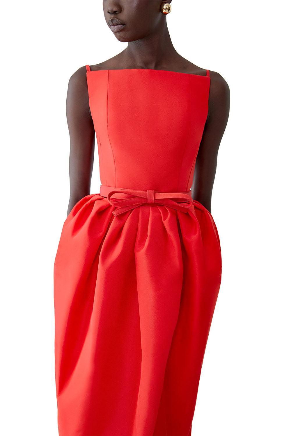 Bow Belt-RED-S-ACCESSORIEBELTS-CAROLINA HERRERA