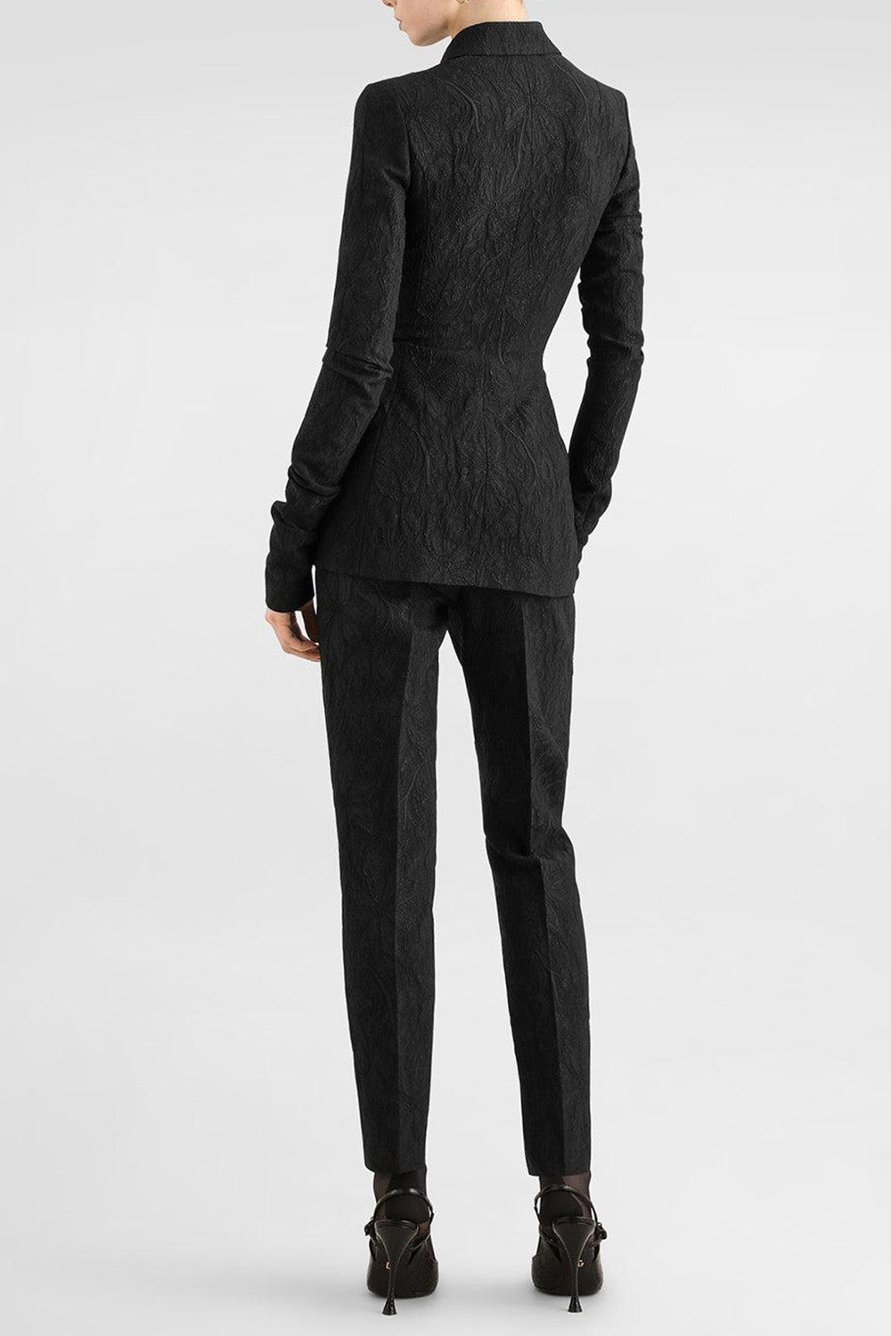  Broccato Jacket-BLACK-40-CLOTHINGJACKETBLAZERS-DOLCE & GABBANA 