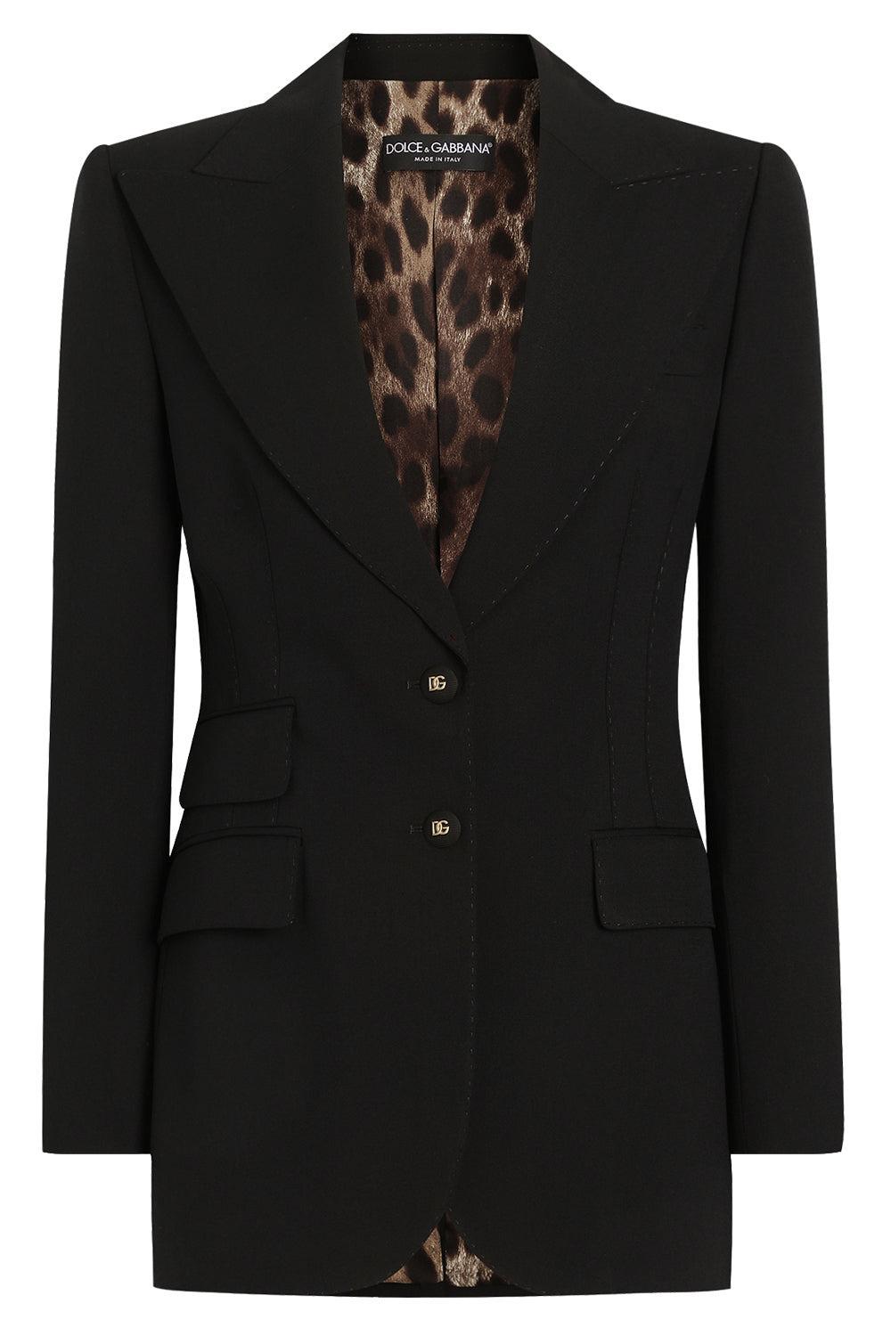Turlington Jacket-BLACK-40-CLOTHINGJACKETBLAZERS-DOLCE & GABBANA