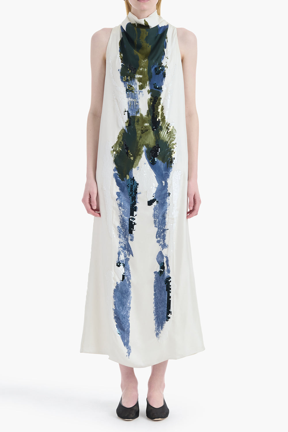 Noori High Neck Dress