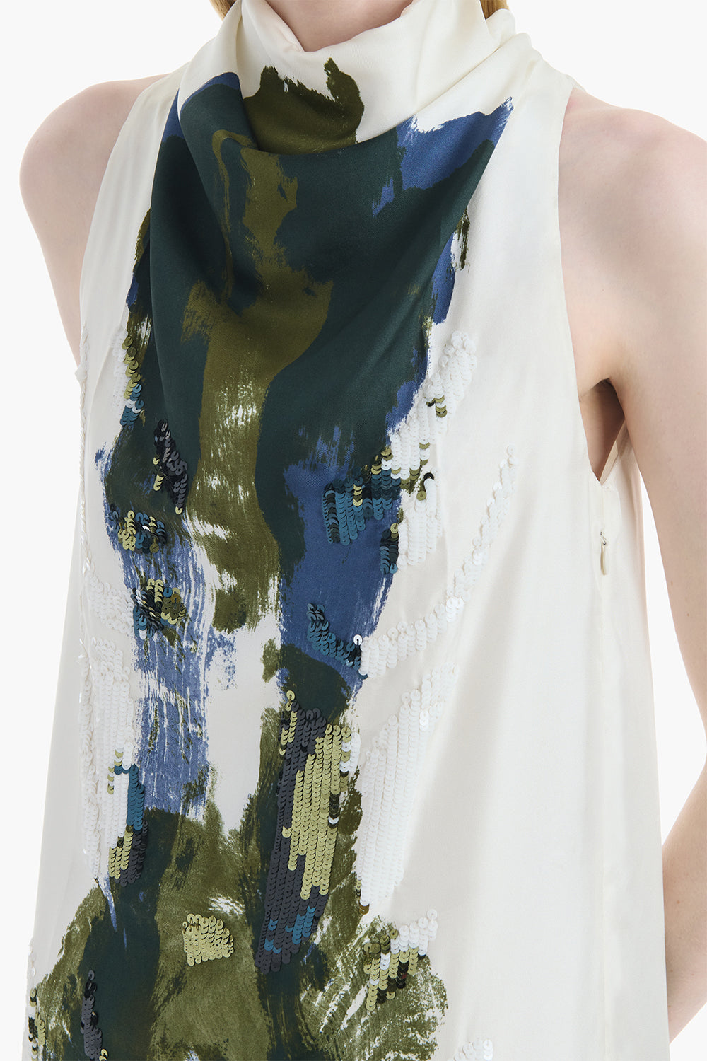 Noori High Neck Dress
