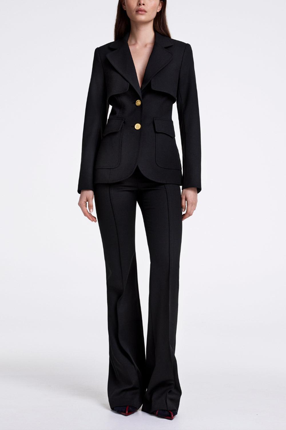 Storm Flap Blazer-DEEP BLK-4-CLOTHINGJACKETBLAZERS-SMYTHE