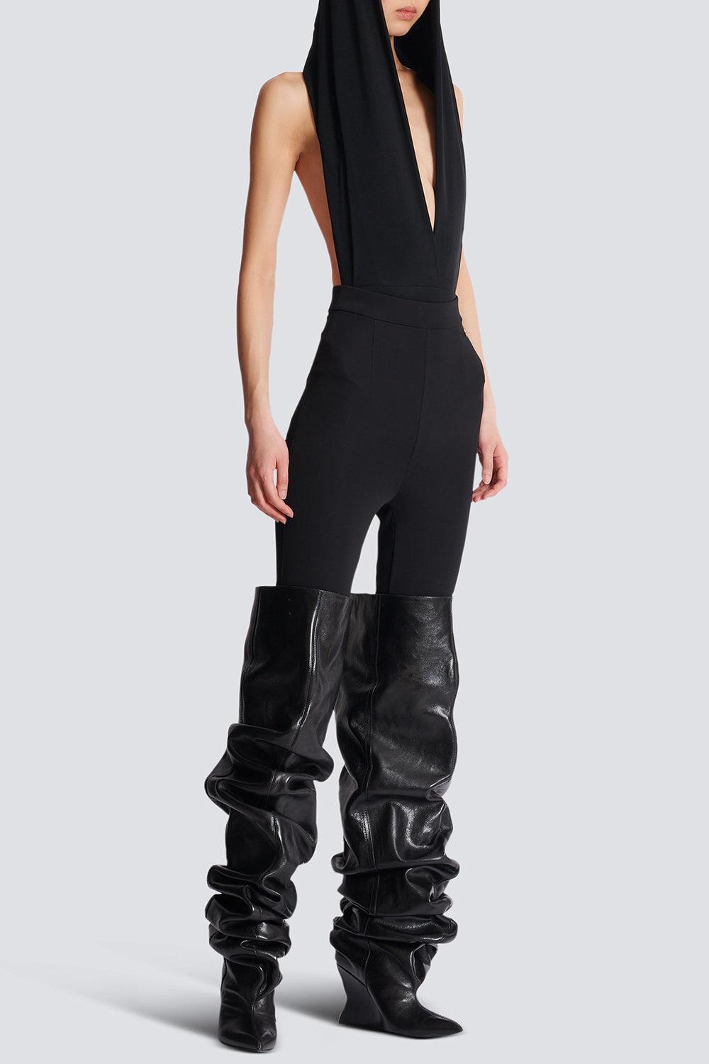 Zip Legging-NOIR-S-CLOTHINGPANTSLIM FIT-BALMAIN