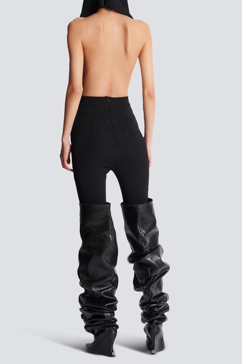 Zip Legging-NOIR-S-CLOTHINGPANTSLIM FIT-BALMAIN