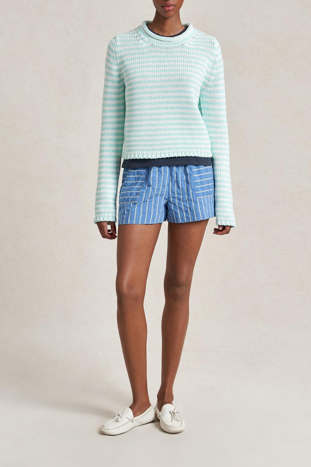 Fine Mini Stripe Sweater-STRIPE-XS-CLOTHINGTOPKNITS-LA LIGNE