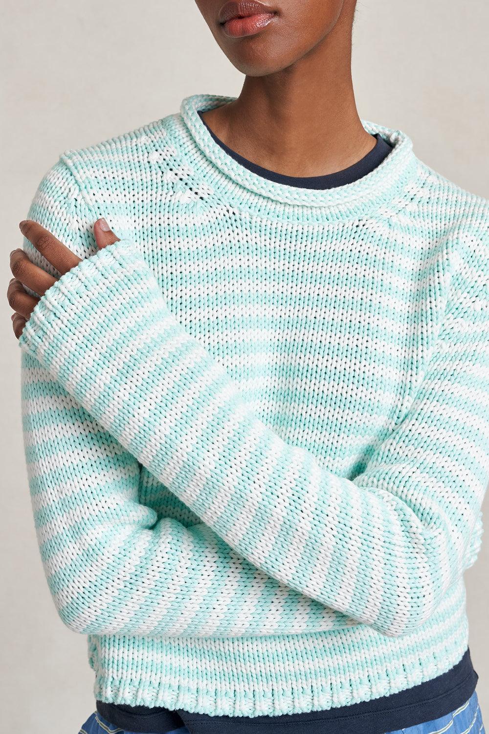 Fine Mini Stripe Sweater-STRIPE-XS-CLOTHINGTOPKNITS-LA LIGNE