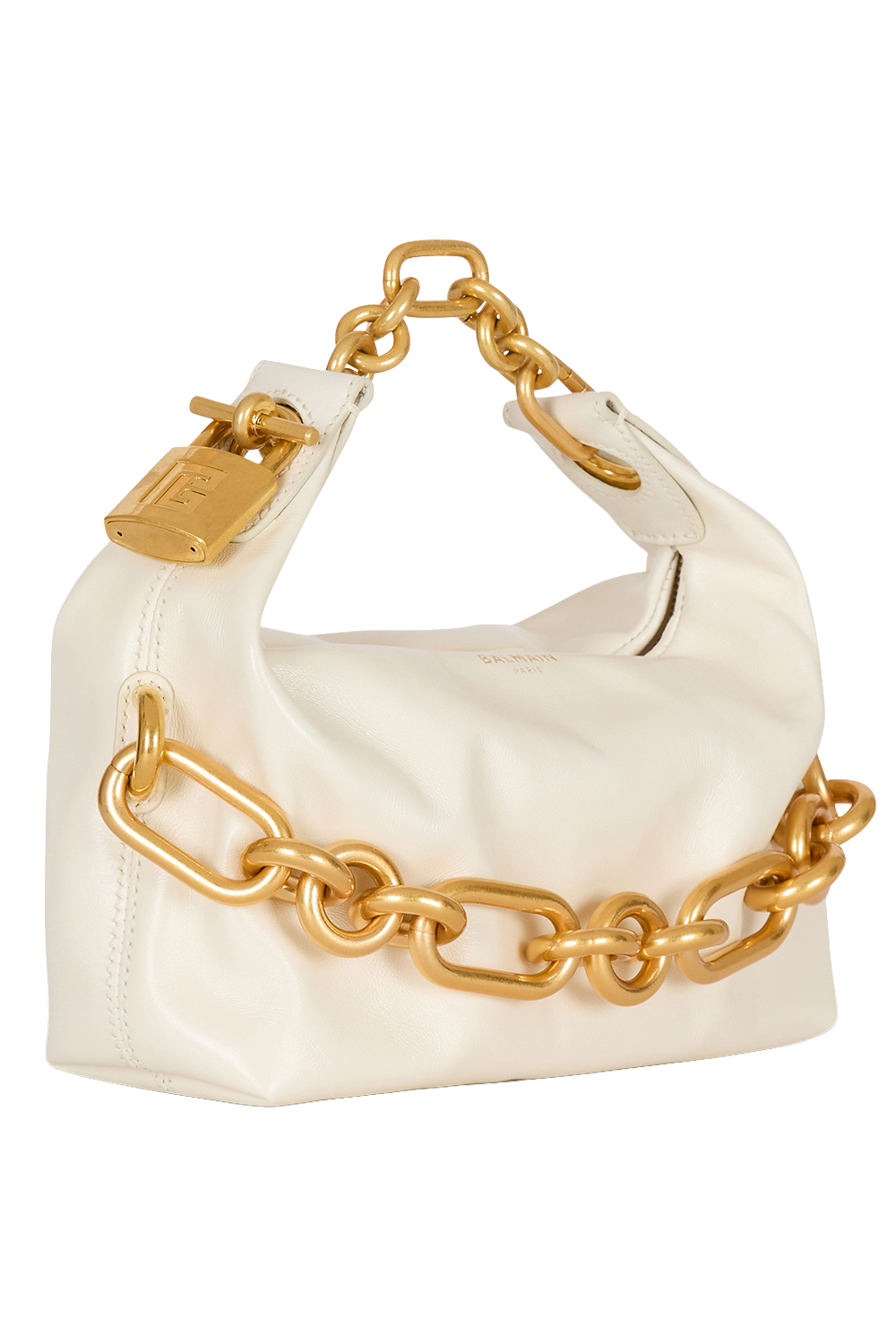  Mini Sync Bag - Creme-CREME-HANDBAGTOP HANDLE-BALMAIN 