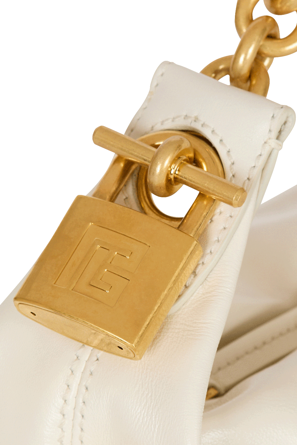 Mini Sync Bag - Creme-CREME-HANDBAGTOP HANDLE-BALMAIN