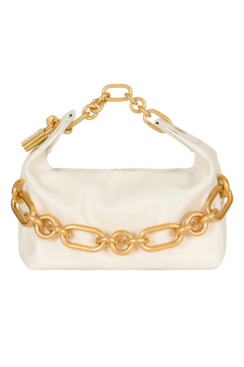  Mini Sync Bag - Creme-CREME-HANDBAGTOP HANDLE-BALMAIN 
