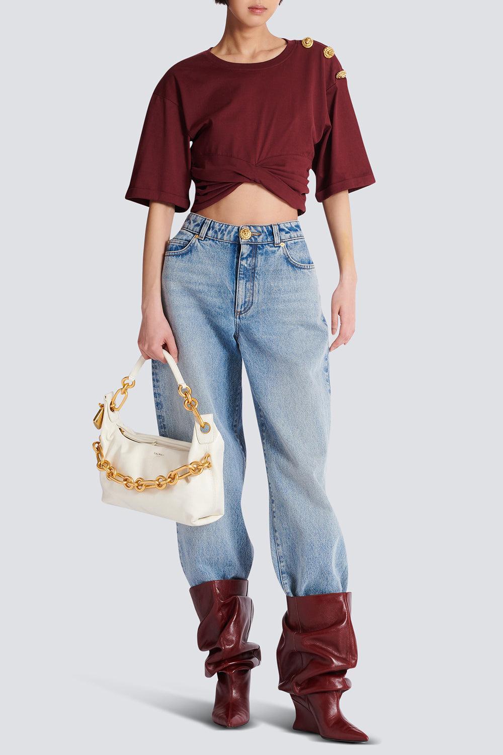 Medium Sync Bag - Creme-CREME-HANDBAGSHOULDER-BALMAIN