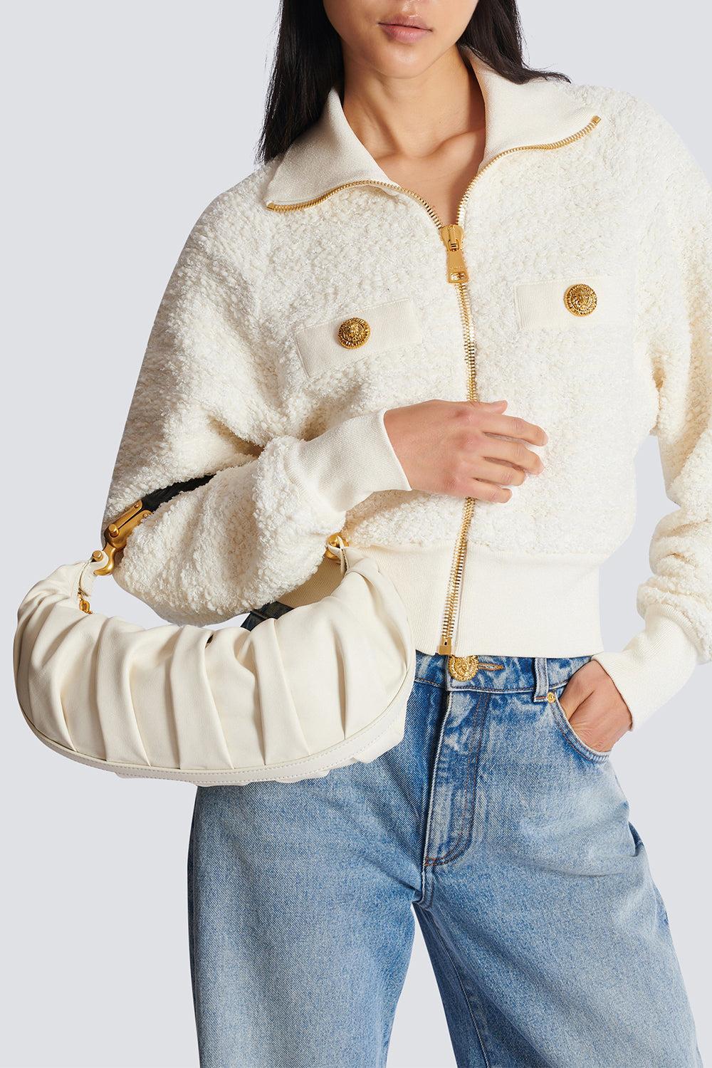 Medium Ebene Bag - Creme-CREME-HANDBAGTOP HANDLE-BALMAIN