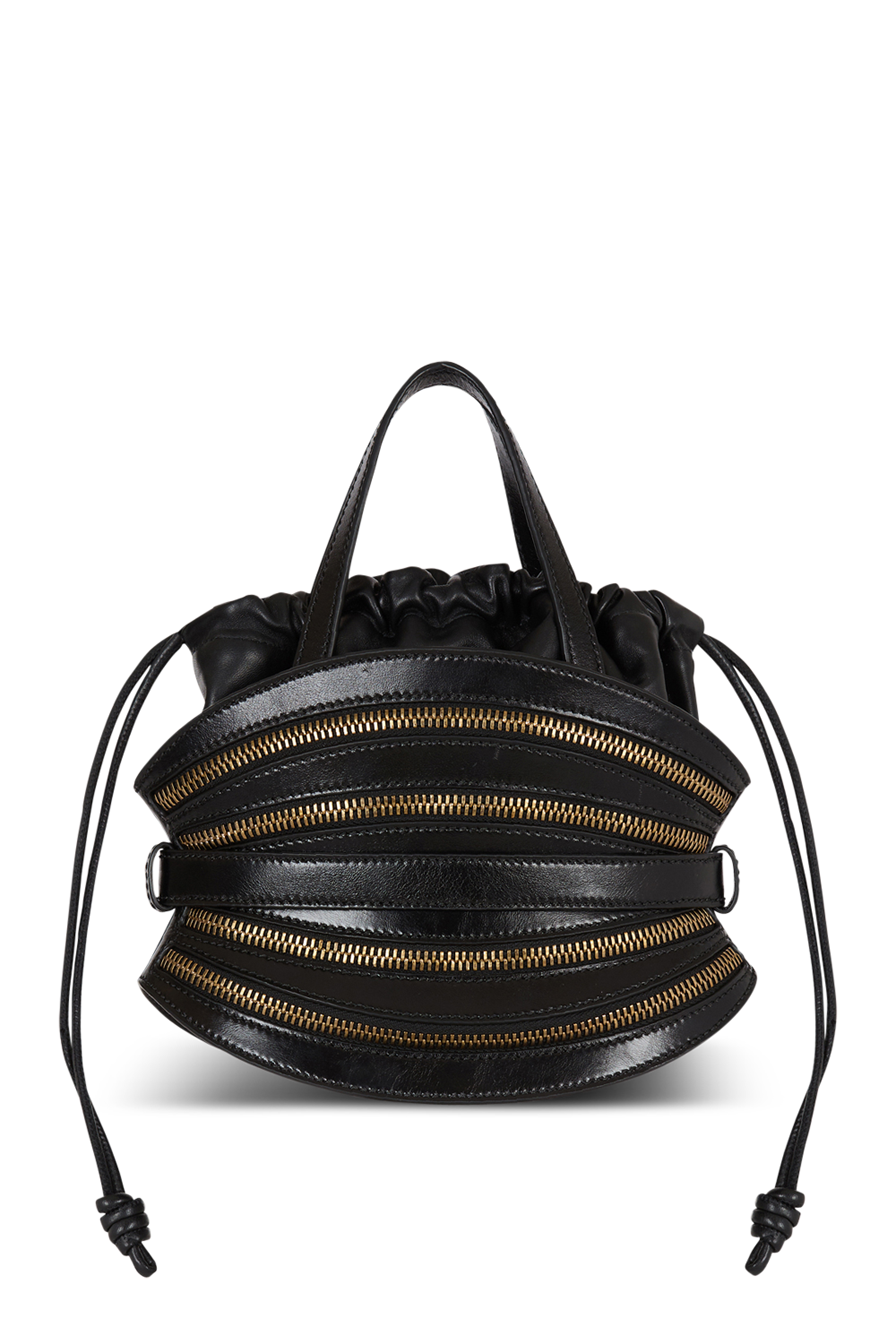 Mini Shuffle Bag - Noir-NOIR-HANDBAGTOP HANDLE-BALMAIN