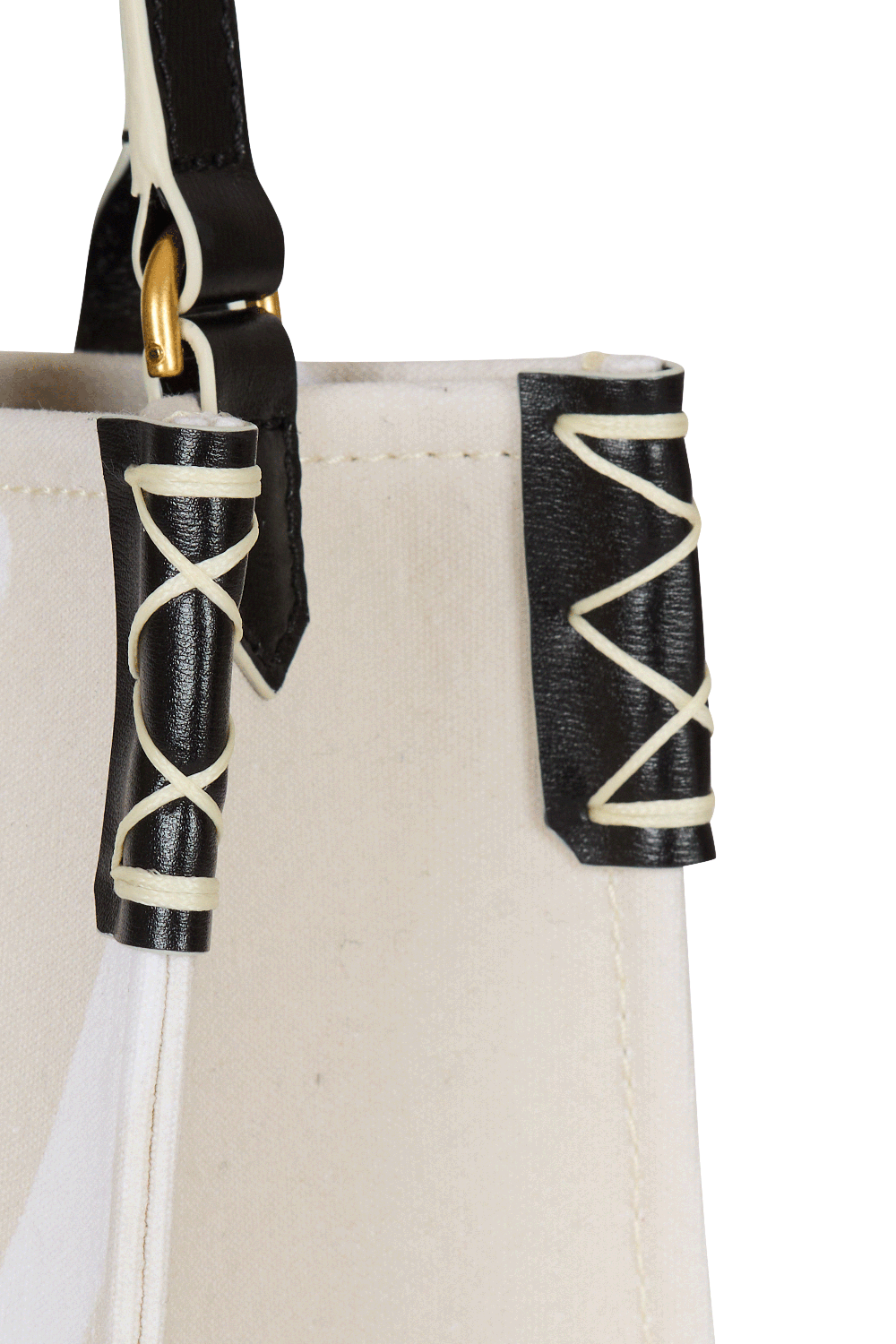  Small B-Army Shopper - Zebra Canvas-NTSABLNO-HANDBAGTOTES-BALMAIN 