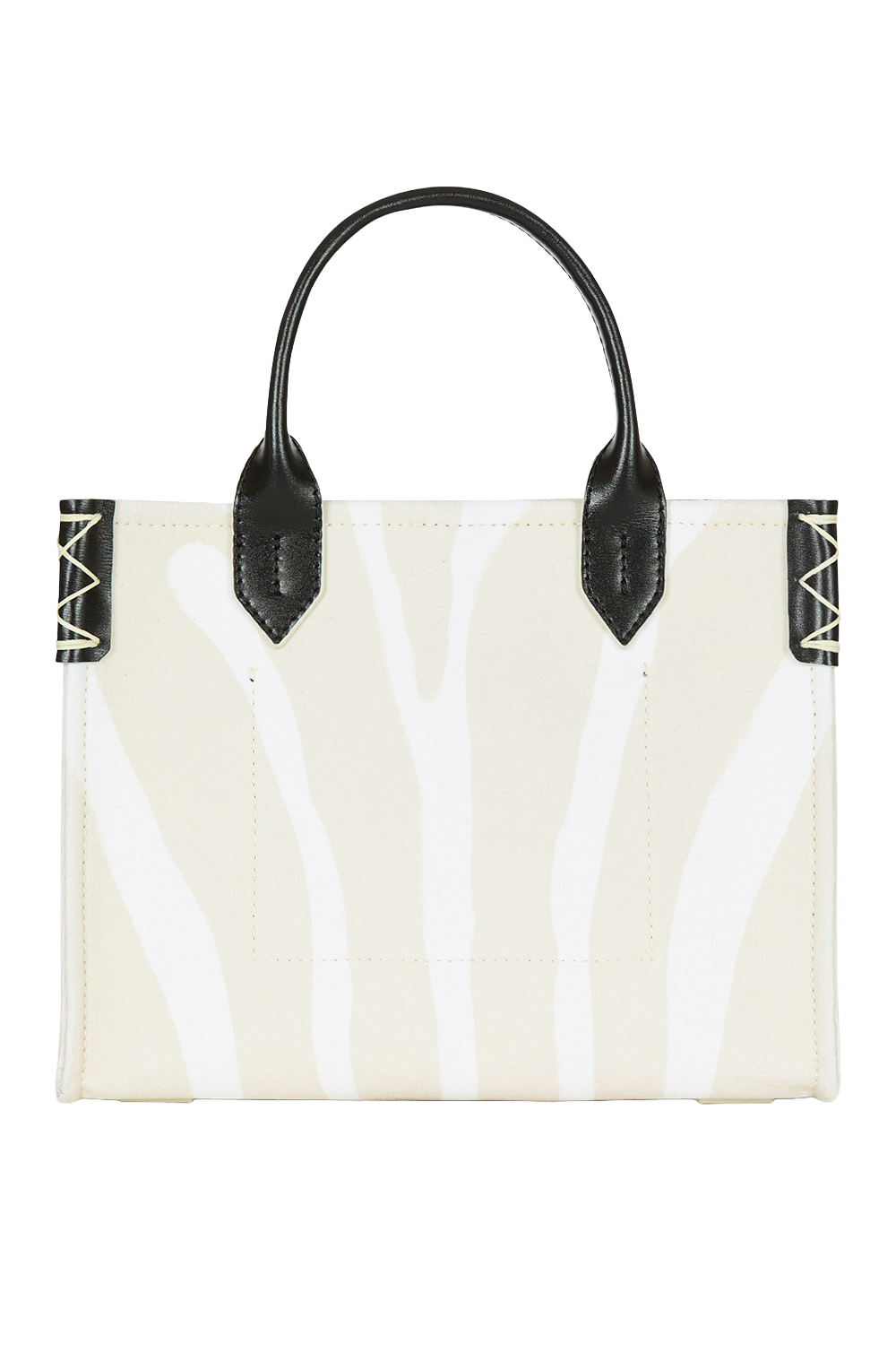 Small B-Army Shopper - Zebra Canvas-NTSABLNO-HANDBAGTOTES-BALMAIN