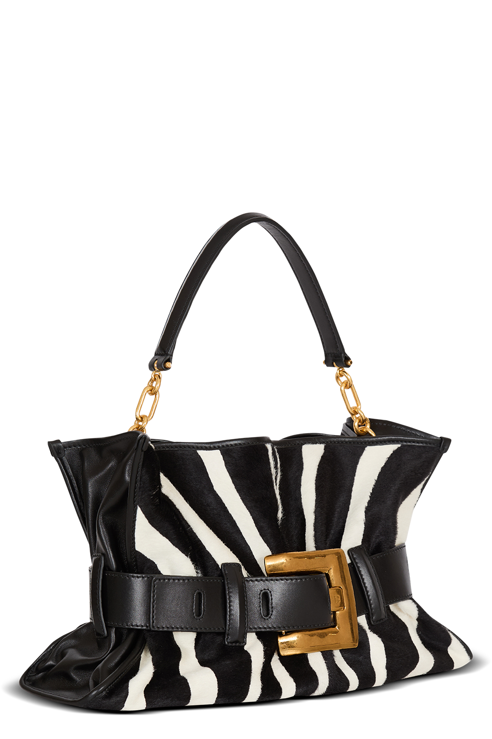 Medium Anthem Bag-NOIRBLNC-HANDBAGSHOULDER-BALMAIN