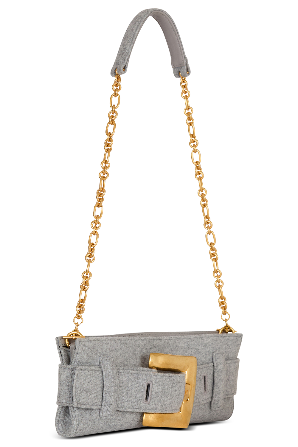 Anthem Clutch - Gris Chine Clair-GRISCHNE-HANDBAGCLUTCHES-BALMAIN