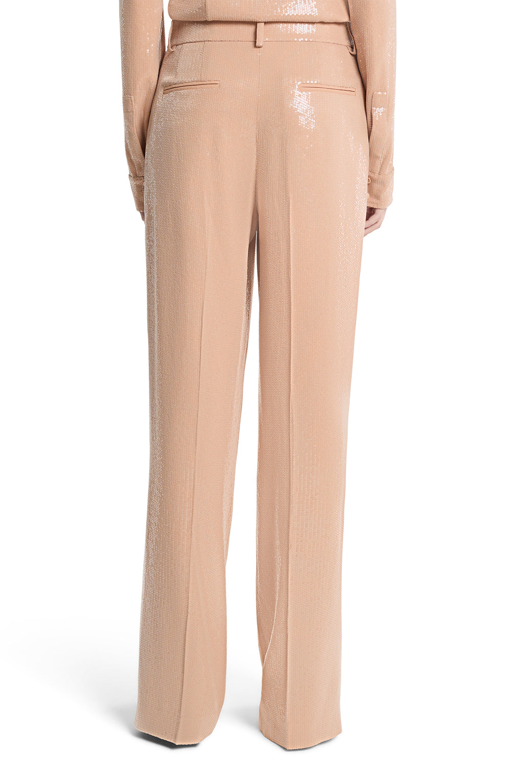 Sequin Pleated Slouch Trouser-BROWN-4-CLOTHINGPANTWIDE LEG-MICHAEL KORS COLLECTION