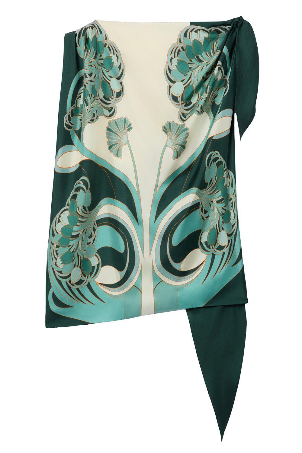 Full-On Foulard Top-FLORAL-O/S-CLOTHINGTOPBLOUSE-LA DOUBLEJ