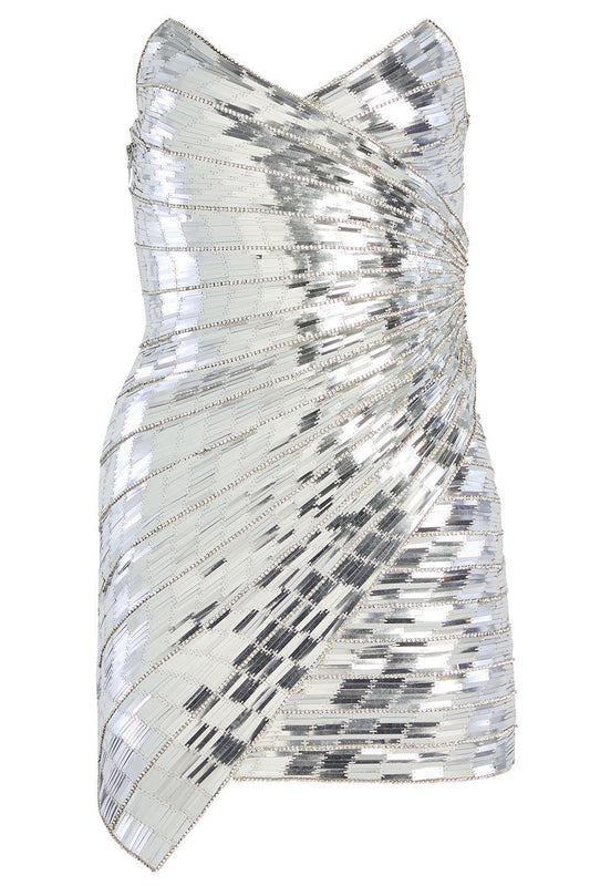 Aura Dress-SILVER-S-CLOTHINGDRESSCOCKTAIL-RETROFETE