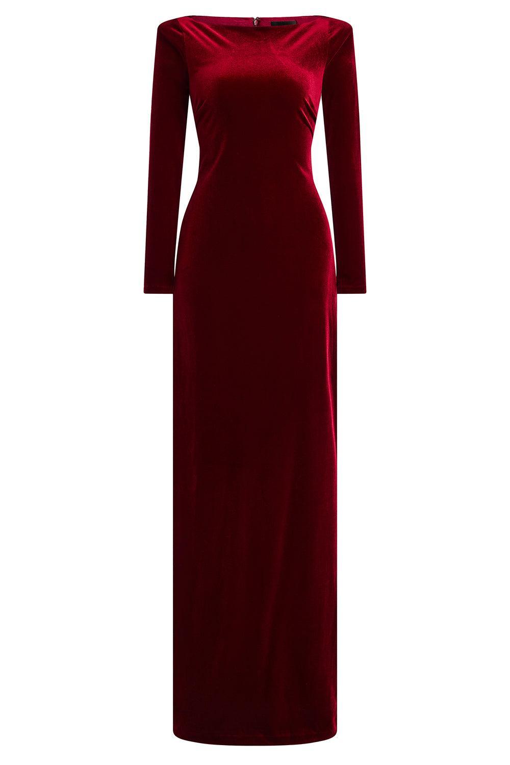 Alizee Velvet Dress-PORT-XS-CLOTHINGDRESSGOWN-RETROFETE