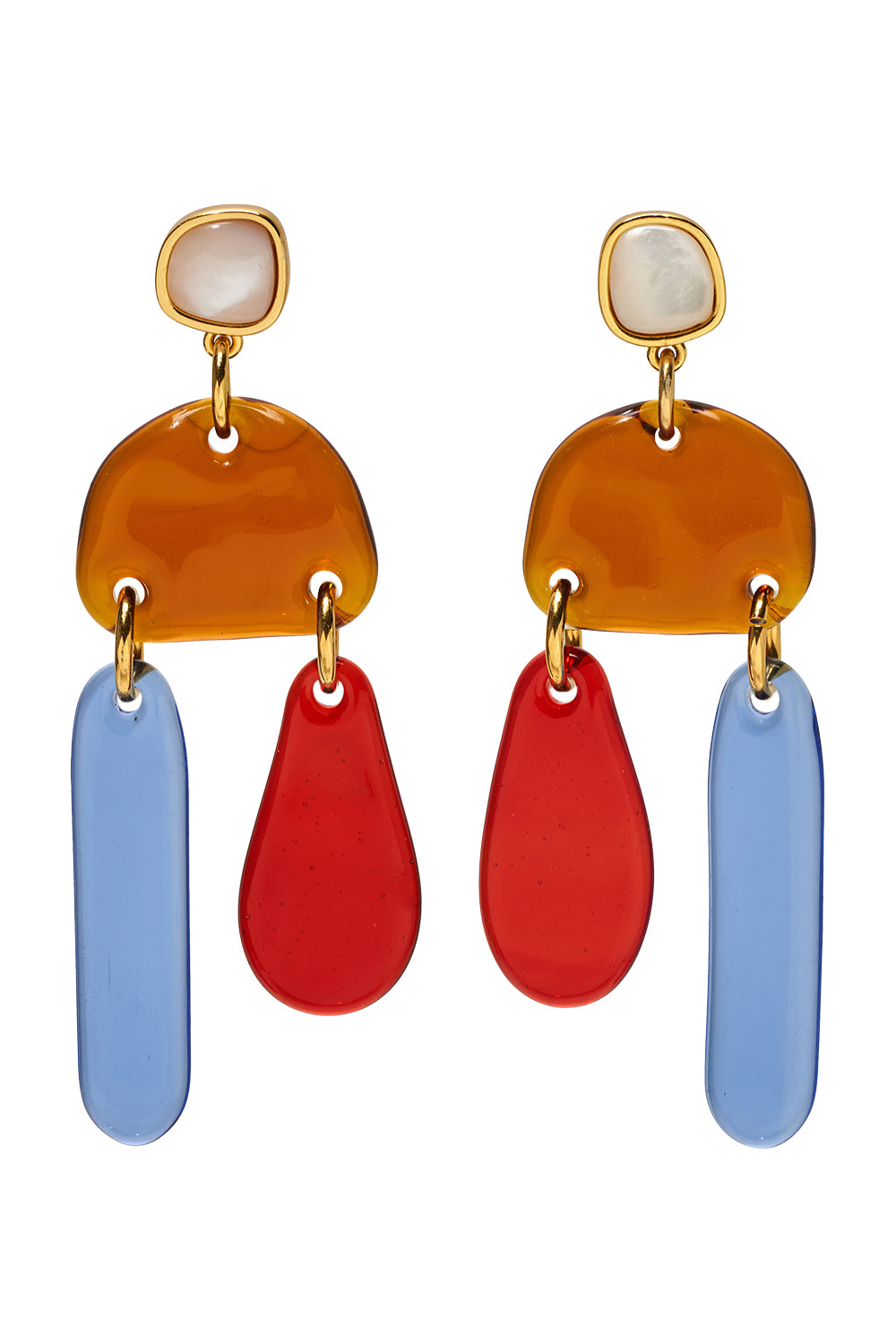 Pearl Sun and Sea Earrings