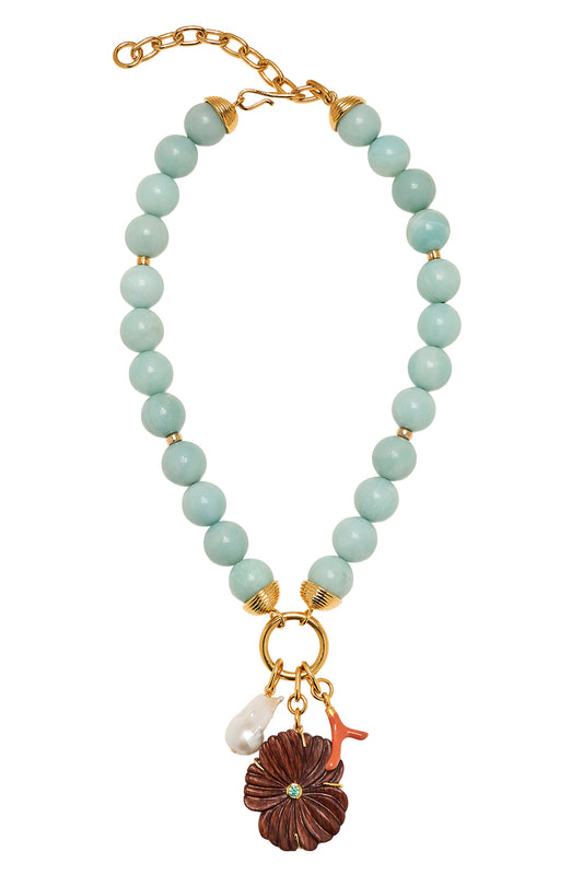 Amazonite Desert Bloom Necklace