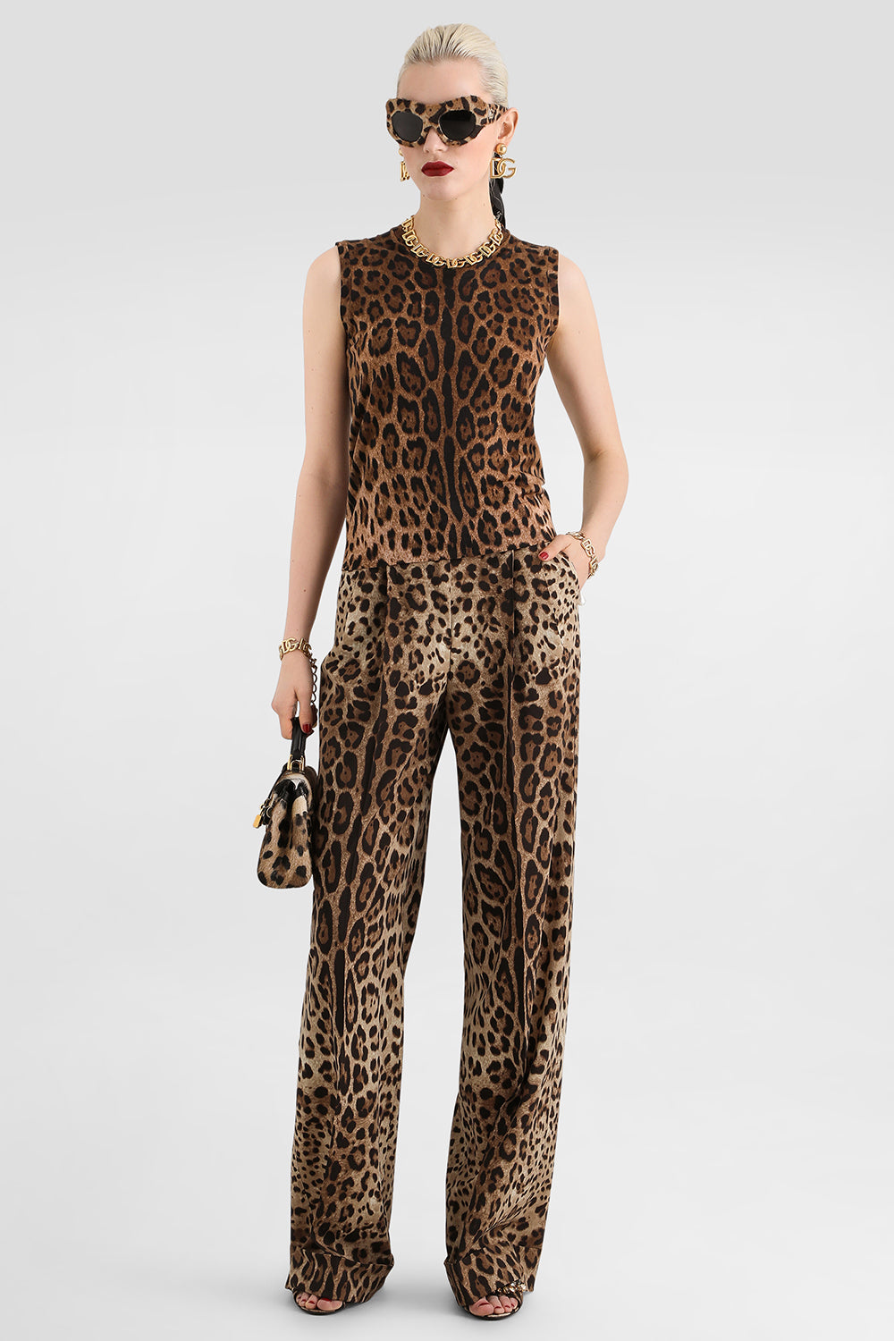 Knit Tank - Leo Print