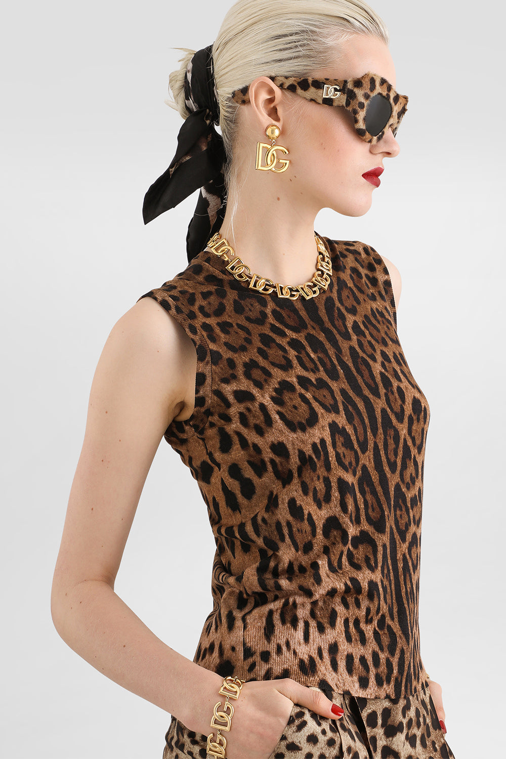 Knit Tank - Leo Print