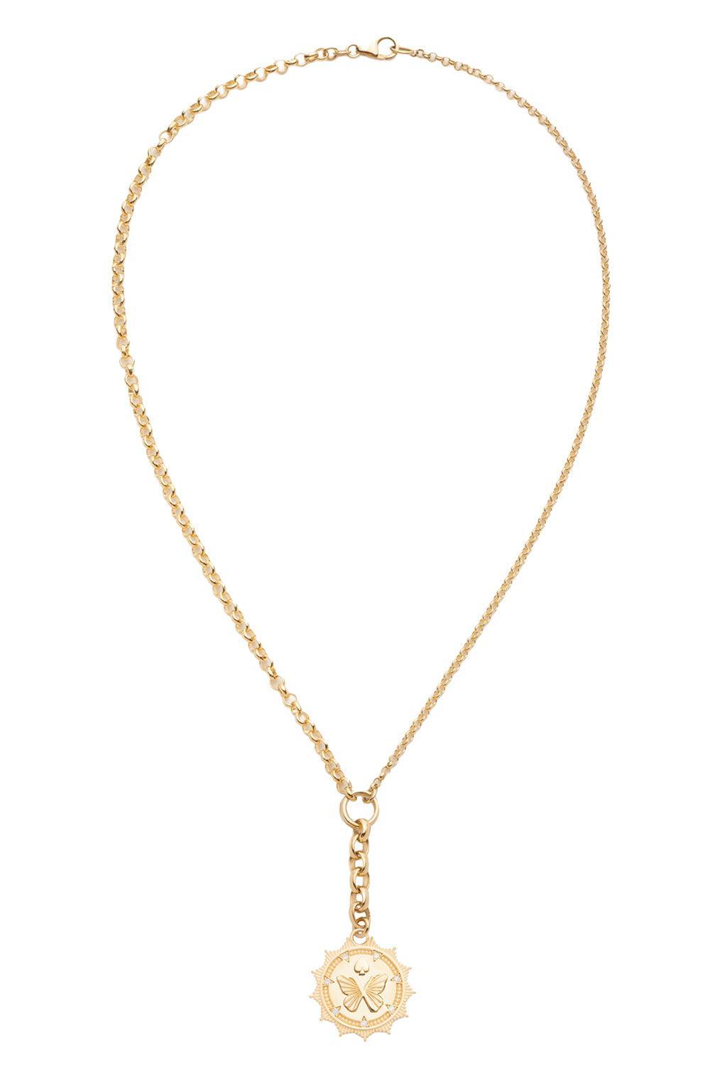 Reverie - Medium Mixed Belcher Extension Chain Necklace - 18in-YELLOW GOLD-JEWELRYFINE JEWELNECKLACE O-FOUNDRAE