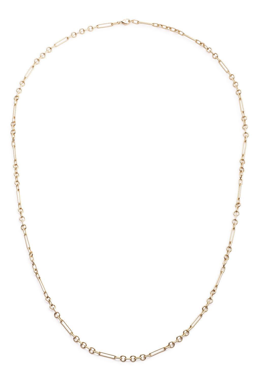 Mixed Clip - Fine Mixed Clip Chain Necklace-YELLOW GOLD-JEWELRYFINE JEWELNECKLACE O-FOUNDRAE