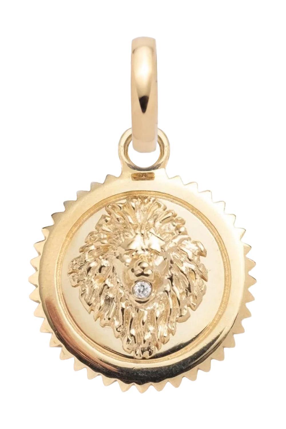 Diamond Strength Baby Medallion-YELLOW GOLD-JEWELRYFINE JEWELPENDANT-FOUNDRAE