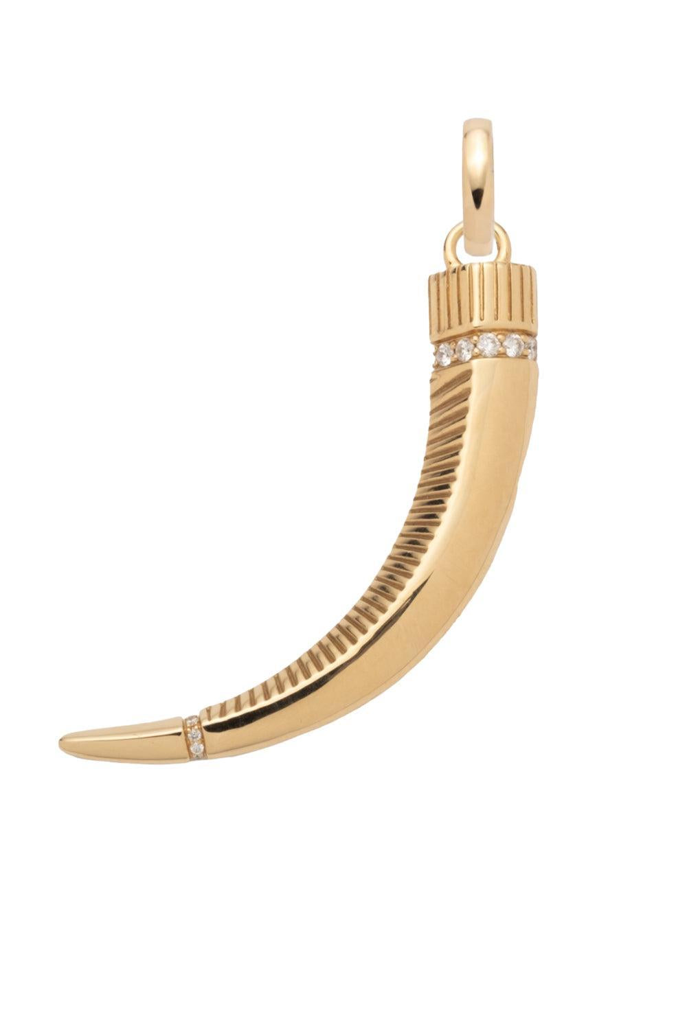 La Loba Claw Pendant-YELLOW GOLD-JEWELRYFINE JEWELPENDANT-FOUNDRAE