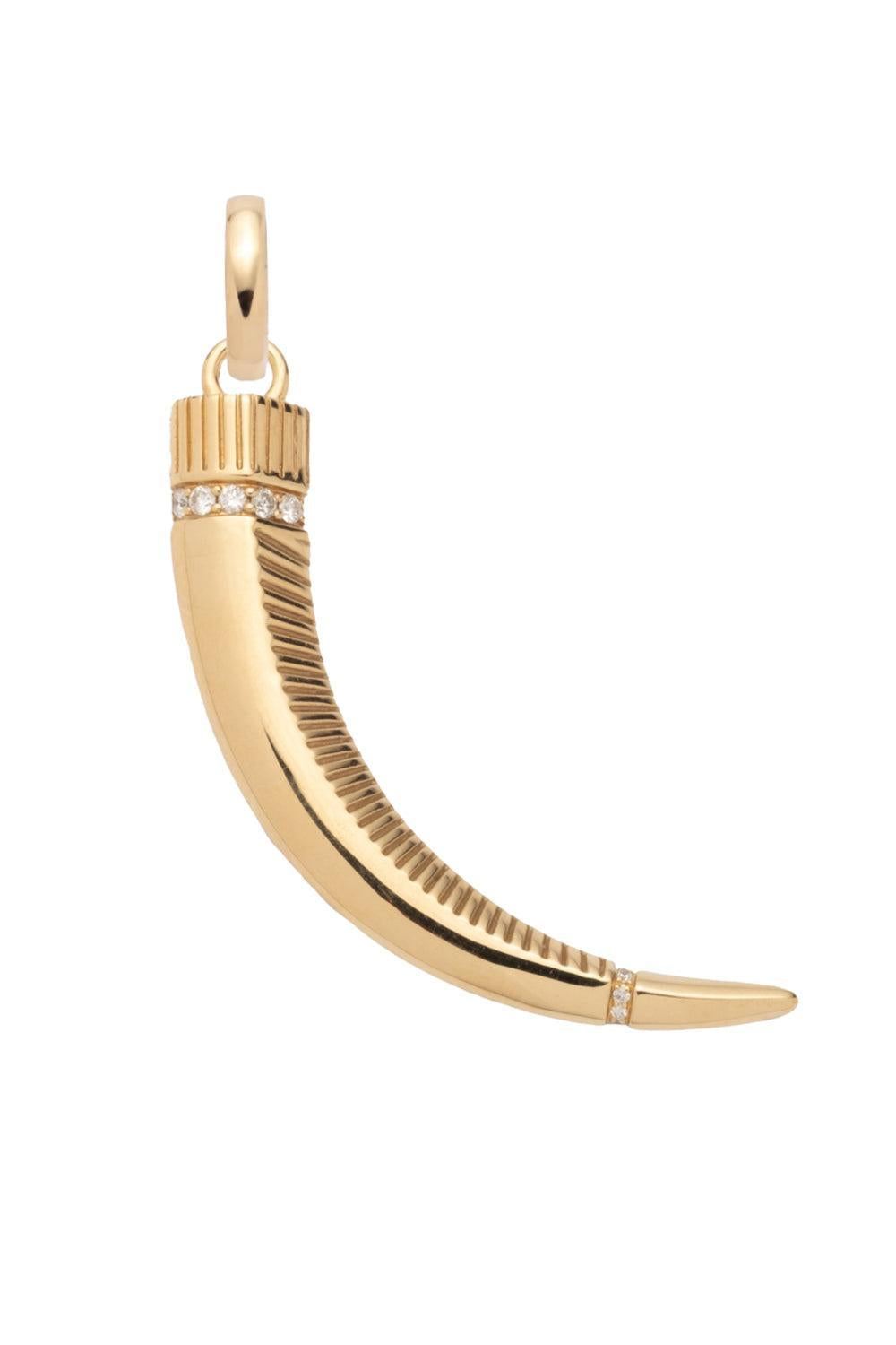 La Loba Claw Pendant-YELLOW GOLD-JEWELRYFINE JEWELPENDANT-FOUNDRAE