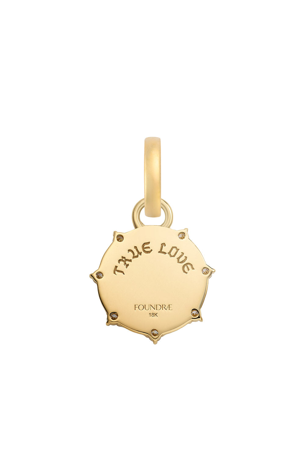 Diamond True Love Bunny Miniature Medallion