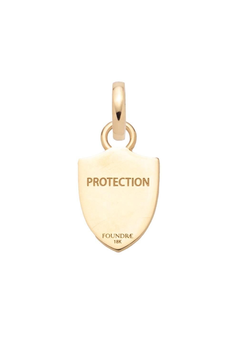 Horseshoe Crest Miniature Pendant-YELLOW GOLD-JEWELRYFINE JEWELPENDANT-FOUNDRAE