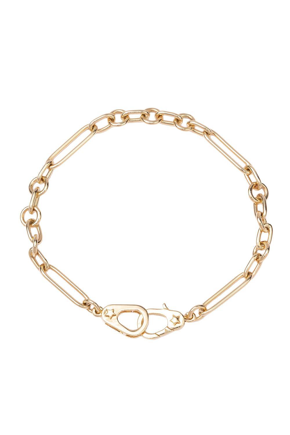 Sister Hook - Small Mixed Clip Bracelet-YELLOW GOLD-JEWELRYFINE JEWELBRACELET O-FOUNDRAE