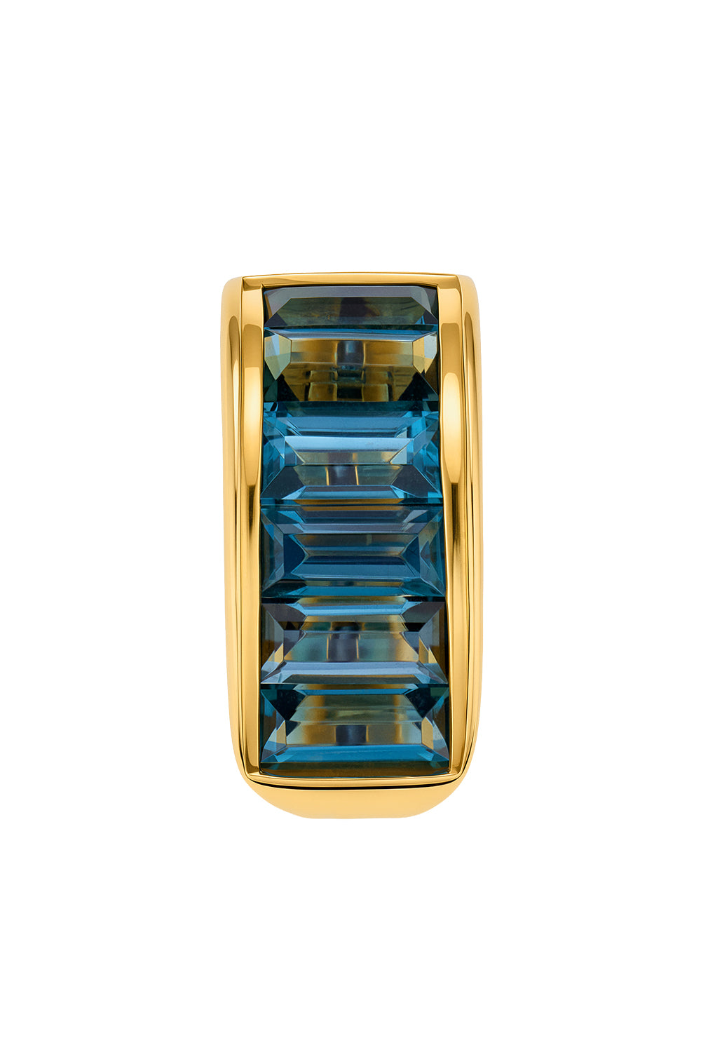 London Blue Topaz Baguette Bail Link
